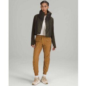 Lululemon Sleek City Jacket Dark Olive Size 10 Insulated